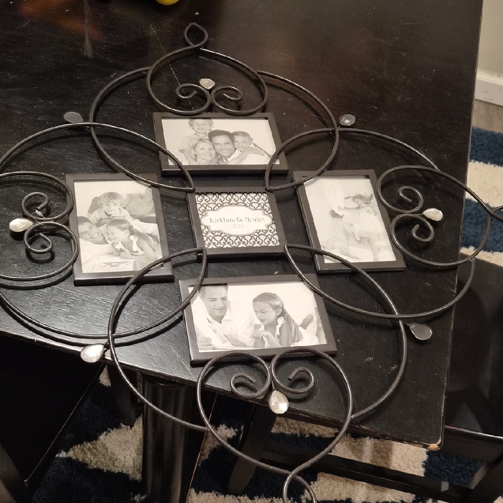 Black/brown Metal Photo Frame Wall Decor from kirklands